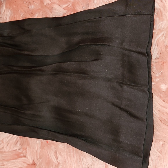 NEW BEBE Black Satin & Faux Leather Jumpsuit Size XXS - Picture 14 of 15